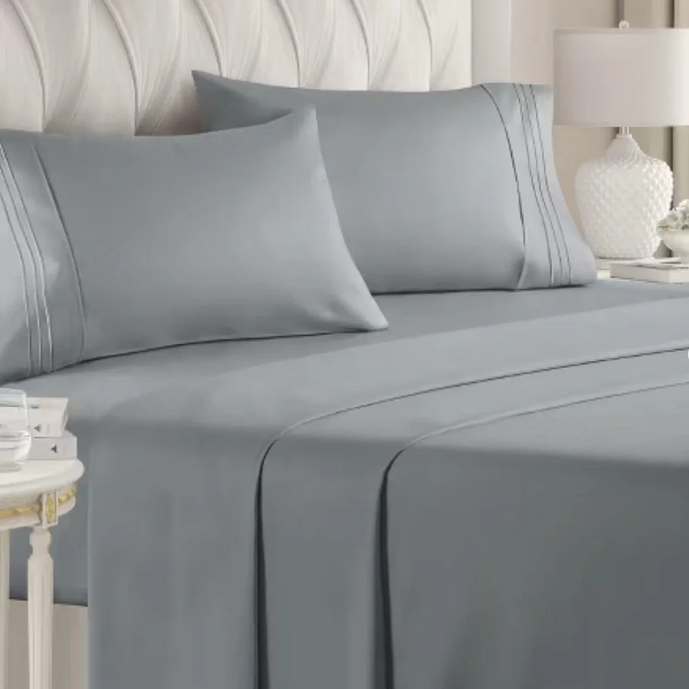 Soft 4 Piece Full Bed Sheet Set Deep Pocket For 8